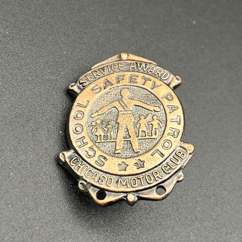 Chicago Motor Club School Safety Patrol‎ Service Award Lapel Hat Pin